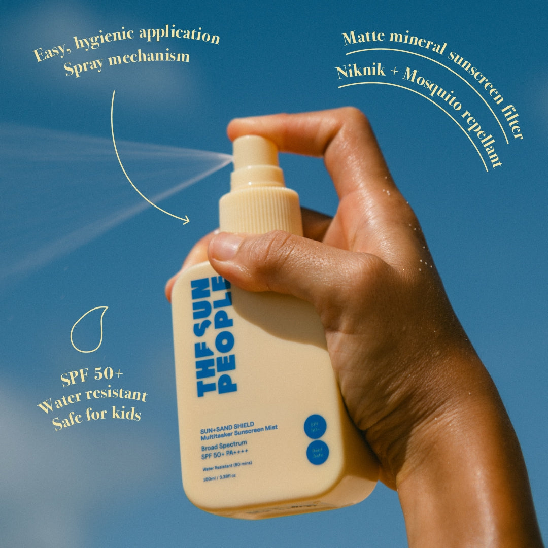 Sun+Sand Shield SPF 50+ PA++++ Face and Body Sunscreen & Insect Repellent Mist 100mL